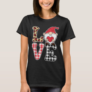 Camiseta Gnomos do Dia de os namorados Gnomo Vermelho Bonit