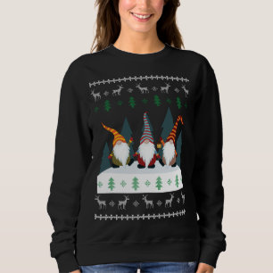 Camiseta Gnomos do Jardim Bonito Xmas Elf Feliz Natal