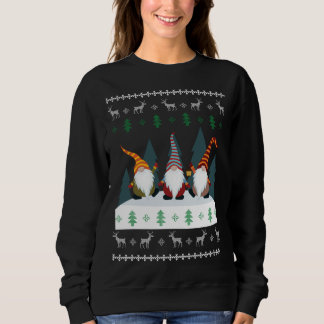 Camiseta Gnomos do Jardim Bonito Xmas Elf Feliz Natal