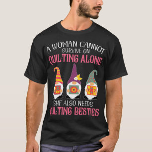 Camiseta Gnomos Engraçados Bestiam Mulher Não Pode Sobreviv