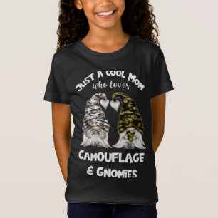 Camiseta Gnomos Engraçados De Camuflagem Para Legal Mãe - G
