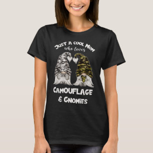 Camiseta Gnomos Engraçados De Camuflagem Para Legal Mãe - G