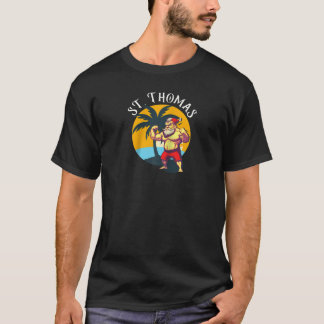 Camiseta Gnomos Engraçados St Thomas Retro Gnome Gordo Aniv