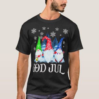 Camiseta Gnomos escandinavos Deus Jul Tomte Christma Sueco