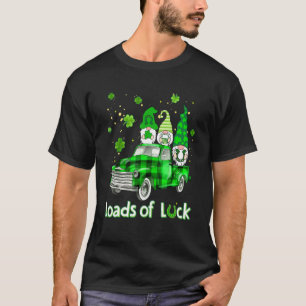 Camiseta Gnomos Escavando Trevo de Três Folhas Ferradura Gn