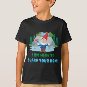 Camiseta Gnomos - Estou Aqui Para Guarda De Sua Casa - Port