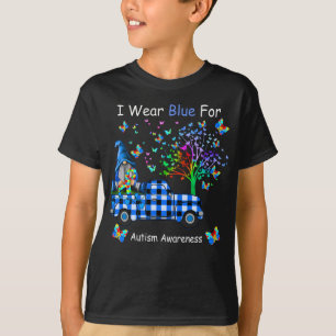 Camiseta Gnomos Eu Visto Azul para a Consciência do Autismo