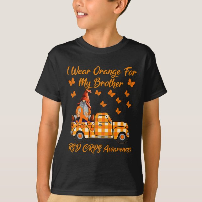 Camiseta Gnomos Eu Visto Laranja Para Meu Irmão Rsd Crps (Frente)