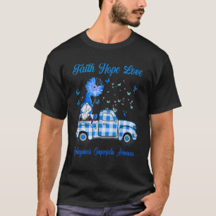 Camiseta Gnomos Faith Hope Ama Osteogênese Imperfeta Awa