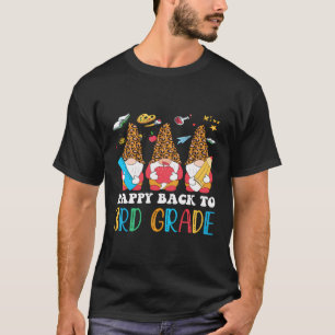 Camiseta Gnomos Felizes De Volta Para Professores Da 3ª Sér