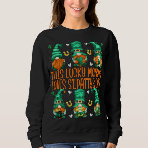 Camiseta Gnomos Irlandeses Engraçados Esta Mãe Sortuda Ador
