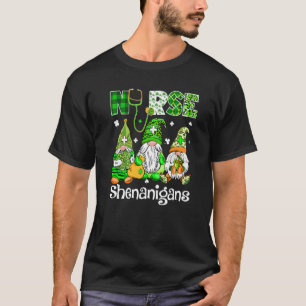 Camiseta Gnomos irlandeses Shenanigans Stethoscope Enfermei