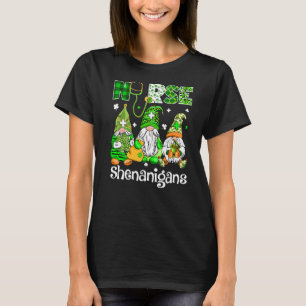 Camiseta Gnomos irlandeses Shenanigans Stethoscope Enfermei