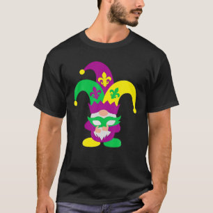 Camiseta Gnomos Mardi Gras Gnome Fleur De Lis Fat Terça-Fei