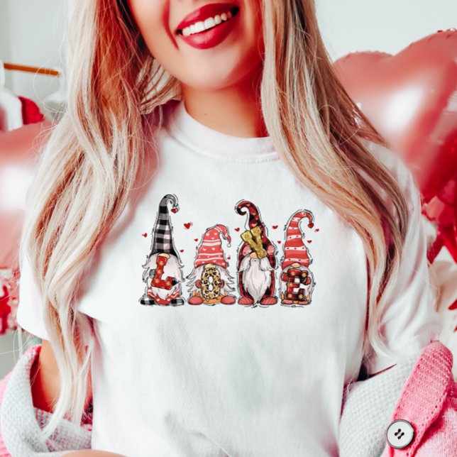 Camiseta Gnomos namorados, Gnome Love (Criador carregado)