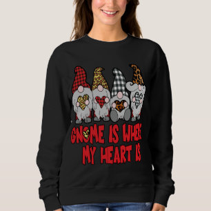 Camiseta Gnomos Nórdicos Bonitos Corações Gnomo é Onde Meu