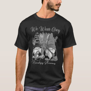 Camiseta Gnomos Nós Usamos Azul Conscientização sobre Miosi