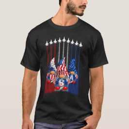 Camiseta Gnomos Patrióticos Americanos 4 De Julho