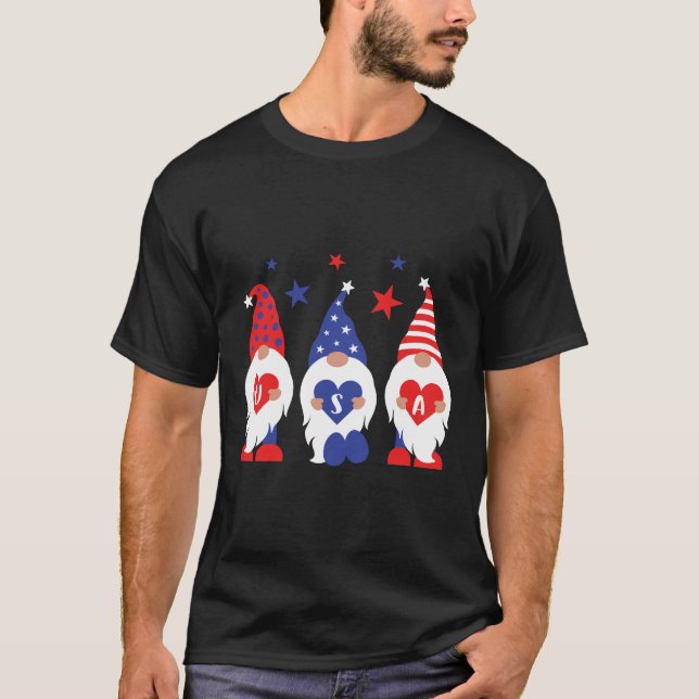 Camiseta Gnomos Patrióticos legal EUA unisex (Frente)