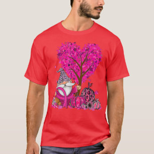 Camiseta Gnomos Pumpkin Árvore de outono Sensibilização par