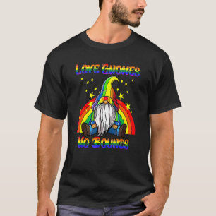 Camiseta Gnomos sem limites Orgulho comunitário Rainbow Lgb