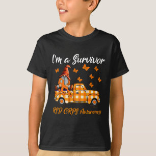Camiseta Gnomos, sou um Sobrevivente, Rsd Crps Consciência