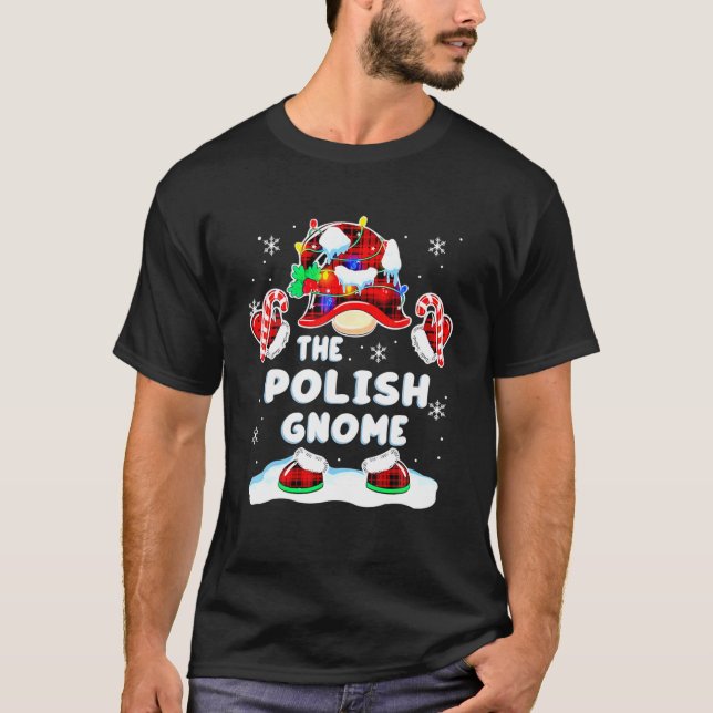 Camiseta Gnomos Vermelhos Poloneses Xadrezes Correspondente (Frente)