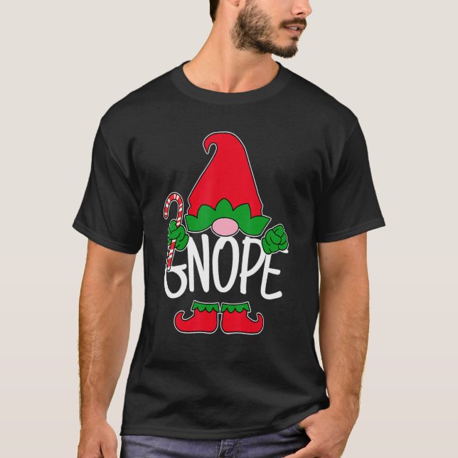 Camiseta Gnope Tomte Garden Gnome Scandinavian Sweden Nope  (Frente)