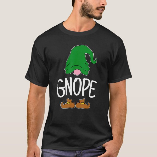 Camiseta Gnope Tomte Garden Gnome Scandinavian Sweden Nope  (Frente)
