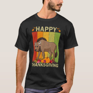 Camiseta Gnu Gráfico Retro Família Correspondência Dia de A