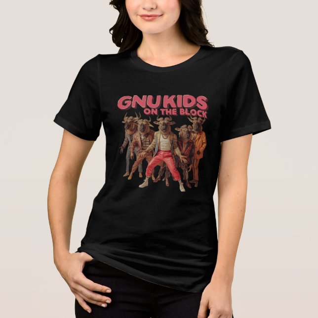 Camiseta Gnu Kids no Bloco (Frente)