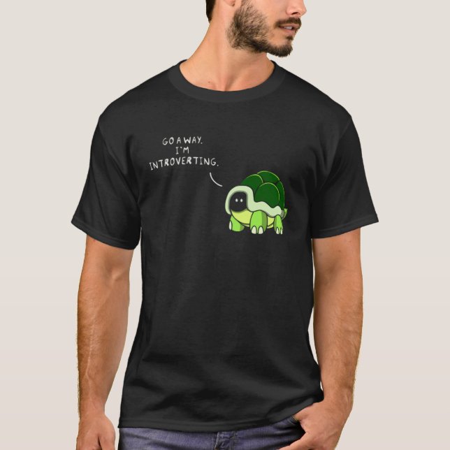 Camiseta Go Away I m Introverting Dad Joke (Frente)