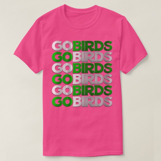 Camiseta GO BIRDS Chrome Chant (Frente do Design)