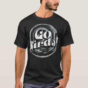 Camiseta Go Birds Vintage Typografia