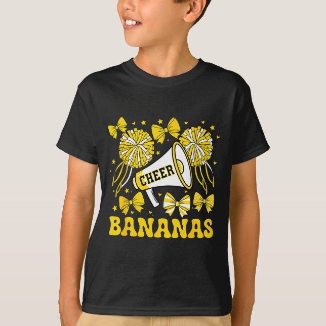 Camiseta Go Cheer Bananas School Srts Fan Team Srit Name  (Frente)