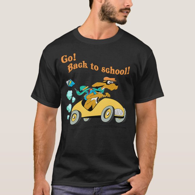 Camiseta Go Dog Go Back To School (Frente)