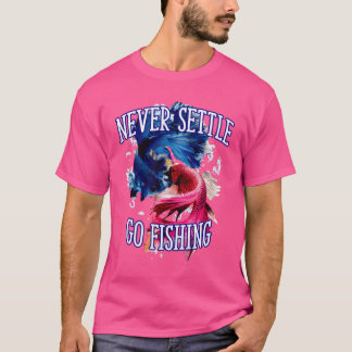 Camiseta Go Fishing Savage Quote Lakes Badass Quote retro