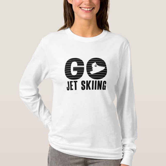 Camiseta Go Jet Skiing Jet Ski Retro Jetski Jet Ski Rider (Frente)
