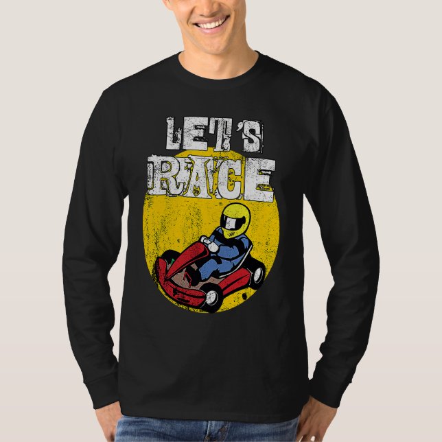 Camiseta Go kart Gokart Racing Sports Funny Race Cool Idea (Frente)
