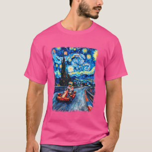 Camiseta Go Kart Racer Go Karting Starry Night Paint