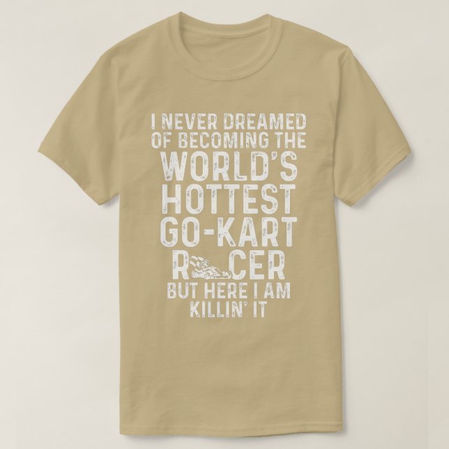 Camiseta Go Kart Racing Karting GoCart Racer (Frente do Design)