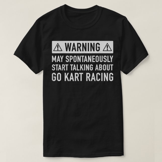 Camiseta Go Kart Racing PresentNatal Ou Presente De Anivers (Frente do Design)
