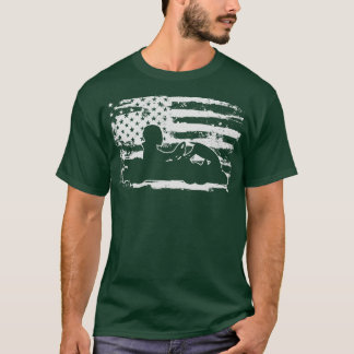 Camiseta Go Kart USA Flag Go Kart Racer Go Kart Racer