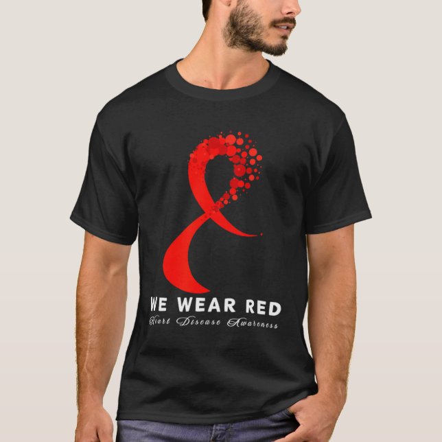 Camiseta Go Red In February Heart Disease Awareness Health  (Frente)