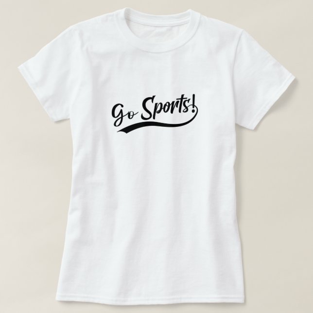 Camiseta Go Sports Engraçado Sarcastic Fan (Frente do Design)