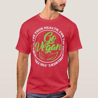 Camiseta Go Vegan Vegetarian Vegans Plant-Based
