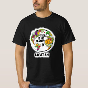 Camiseta Go Vegan Vegetarian Veggie Vegism Comida Dif Idea