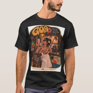 Camiseta Goa — Garota no Bar, Vibrações Noturnas da Costa �