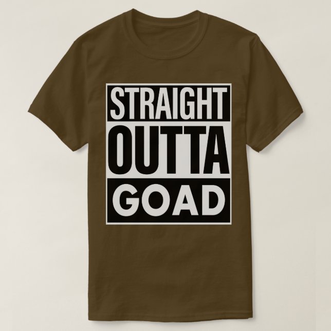 Camiseta Goad Name Hetero Outta Goad (Frente do Design)
