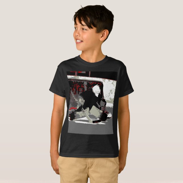 Camiseta Goal Stopper - Goalie De Hóquei No Gelo (Frente Completa)